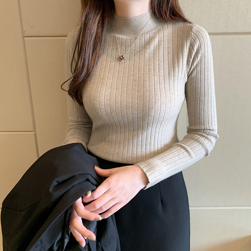 Women's Mock Neck Sweater — View 1