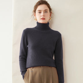Women's Wool Turtleneck Sweater — View 2