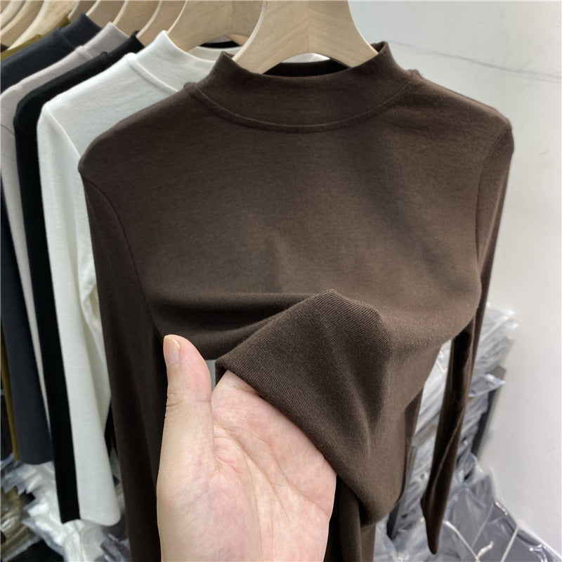 Women's Long Sleeve Mock Neck Top — View 2