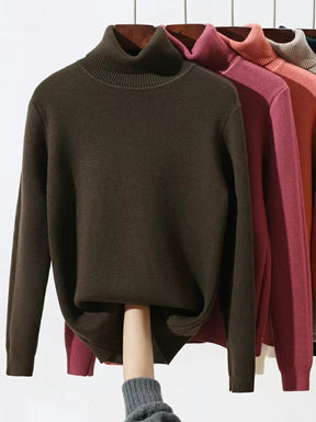 Women's Geometric Turtleneck Sweater — View 7