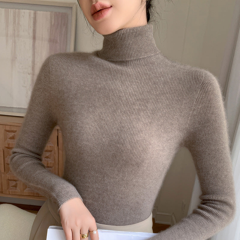 Women's Wool Turtleneck Sweater — View 5
