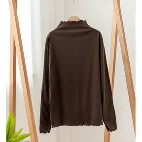 Women's Long Sleeve Mock Neck Top — View 7