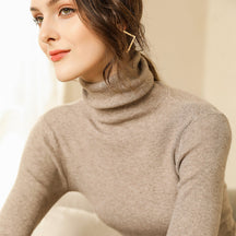 Women's Fitted Turtleneck Sweater — View 8