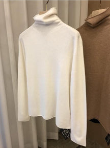 Women's Wool Mock Neck Sweater — View 8