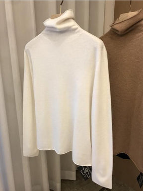 Women's Wool Mock Neck Sweater — View 8