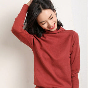 Women's Fitted Turtleneck Sweater — View 5
