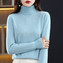 Women's Relaxed Fit Turtleneck Sweater — View 2