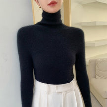 Women's Fitted Mock Neck Sweater — View 6