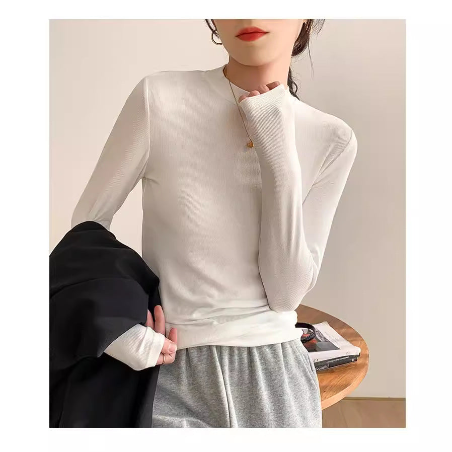 Women's Mock Neck Top — View 1