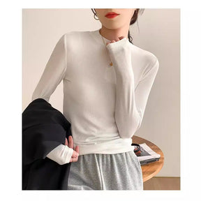 Women's Mock Neck Top — View 1
