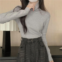 Women's Fitted Turtleneck Sweater — View 9