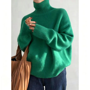 Women's Relaxed Fit Turtleneck Sweater — View 3