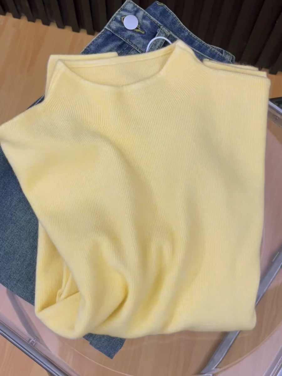 Women's Mock Neck Sweater — View 7