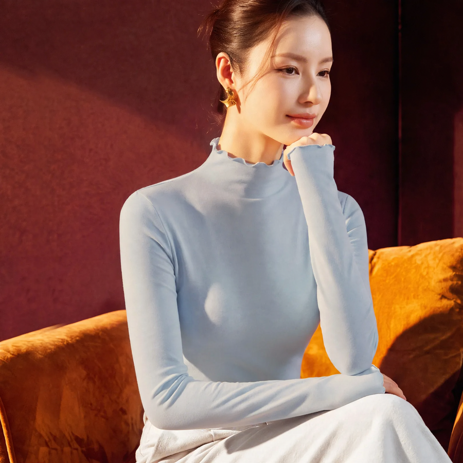 Women's Mock Neck Top — View 1