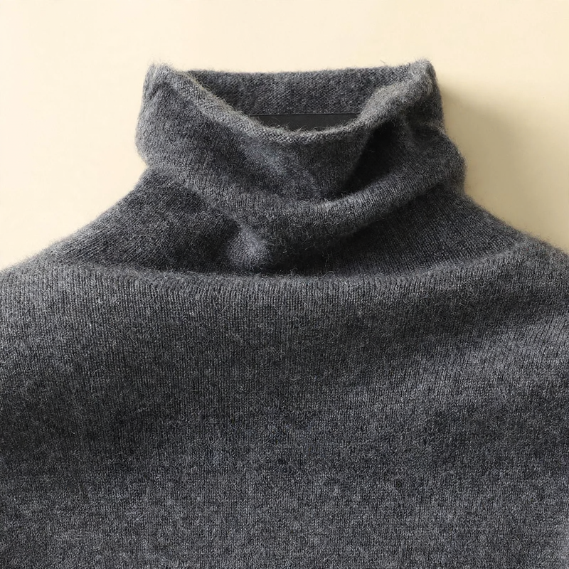 Women's Wool Mock Neck Sweater — View 7