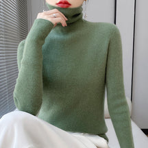 Women's Wool Turtleneck Sweater — View 7