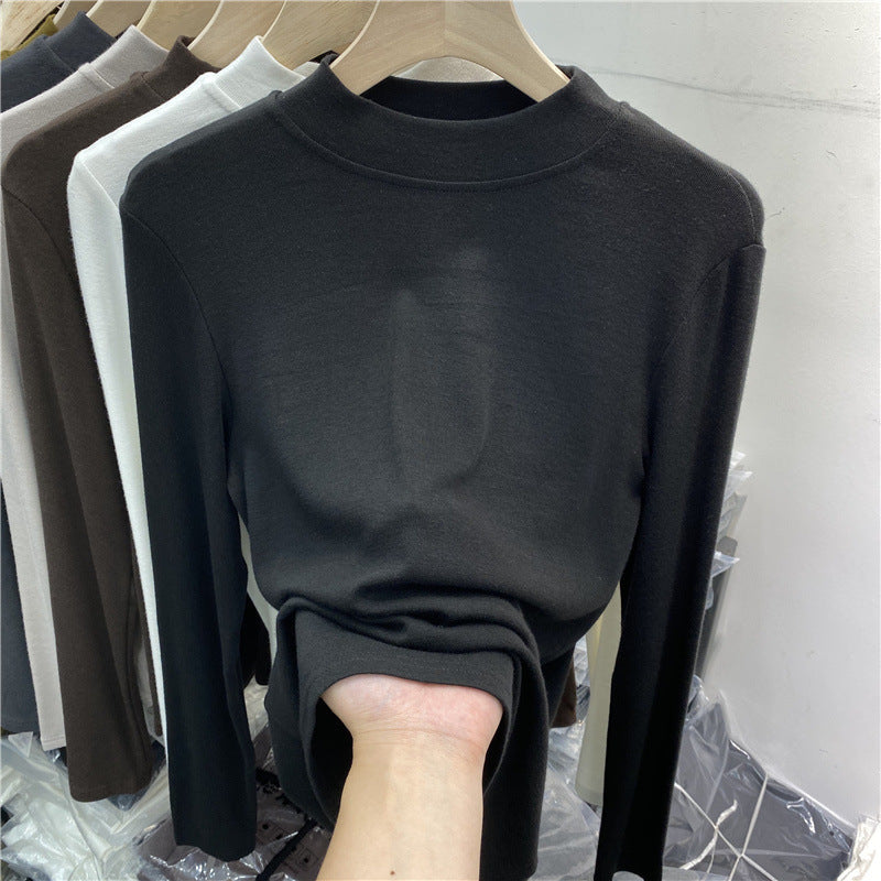Women's Long Sleeve Mock Neck Top — View 4