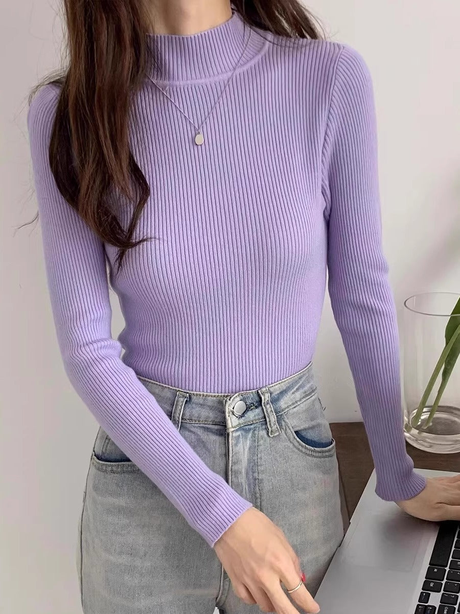 Women's Mock Neck Sweater — View 2