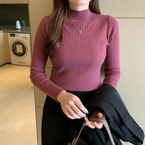 Women's Mock Neck Sweater — View 3