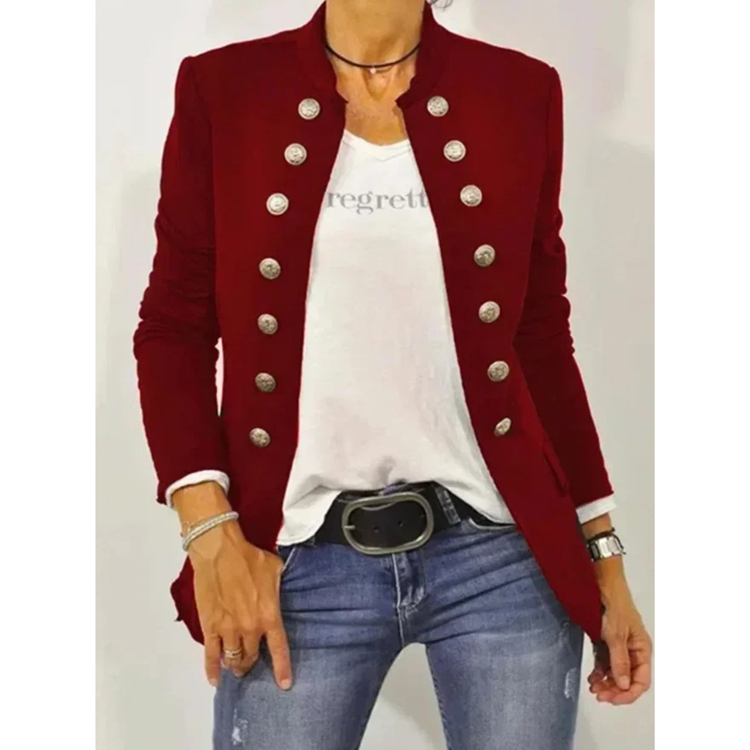 Women's Long Sleeve Blazer — View 1