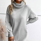 Women's Relaxed Fit Turtleneck Sweater — View 1