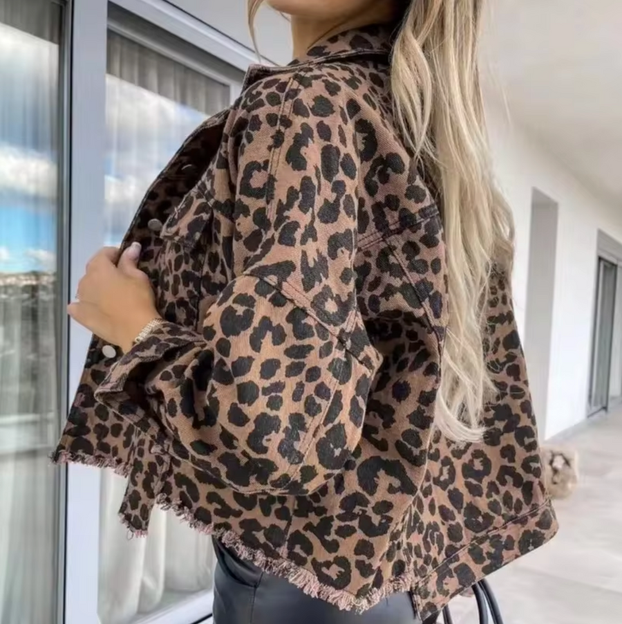 Women's Leopard Print Coat — View 1