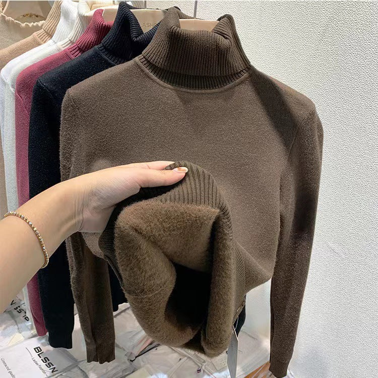 Women's Fitted Turtleneck Sweater — View 2