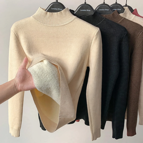 Women's Mock Neck Sweater — View 1