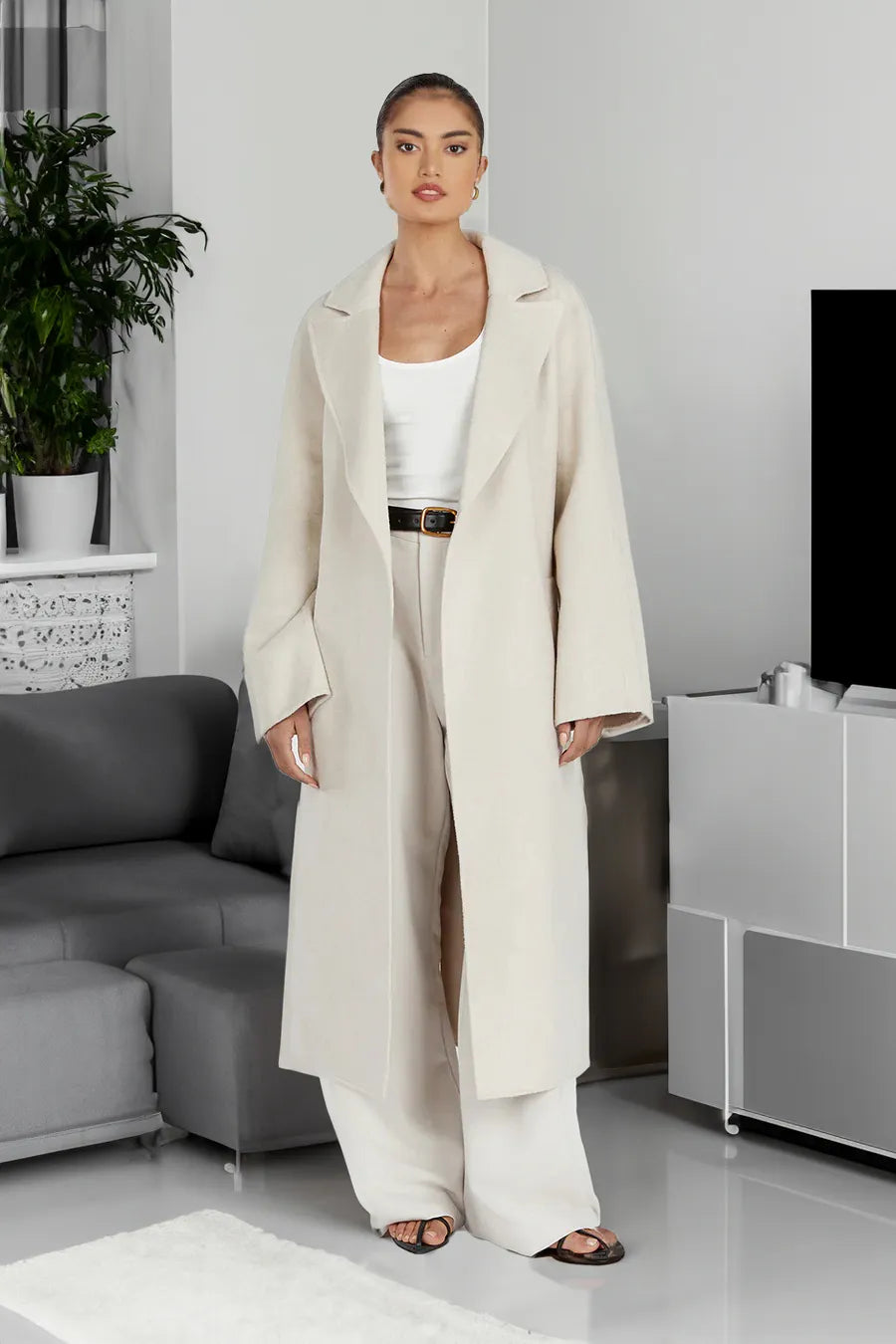 Women's Oversized Longline Trench Coat — View 1