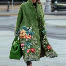 Women's Floral Coat — View 6
