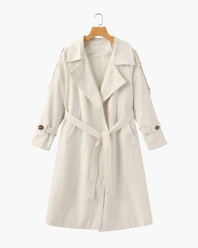 Women's Classic Trench Coat | Heritage in Beige - Juana Fashion