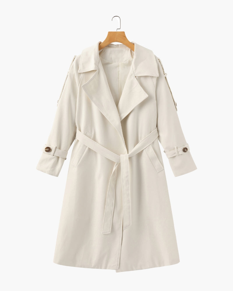 Women's Classic Trench Coat | Heritage in Beige - Juana Fashion