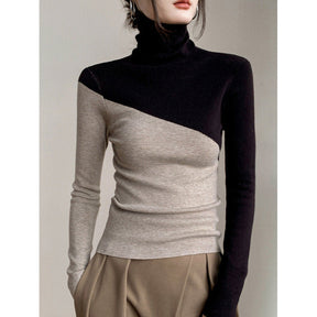 Women's Fitted Mock Neck Sweater — View 3