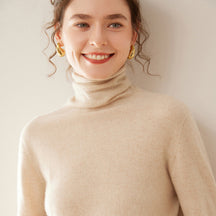 Women's Cashmere Mock Neck Top — View 12