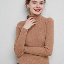 Women's Fitted Turtleneck Sweater — View 4