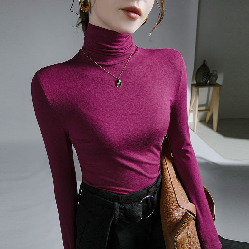 Women's Long Sleeve Turtleneck Top — View 2