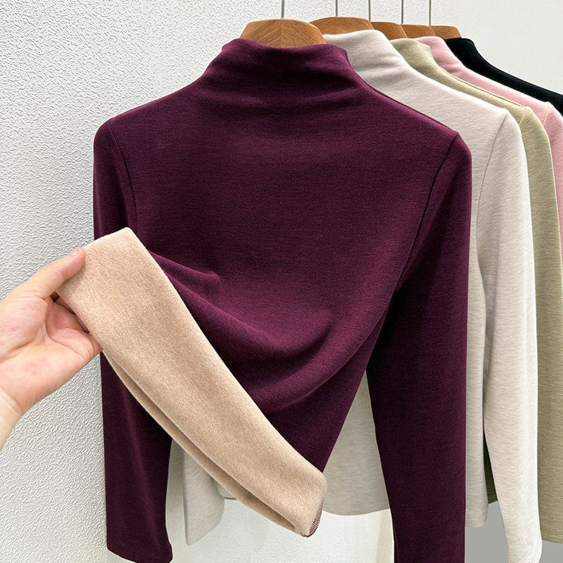 Women's Wool Blend Turtleneck Sweater — View 2