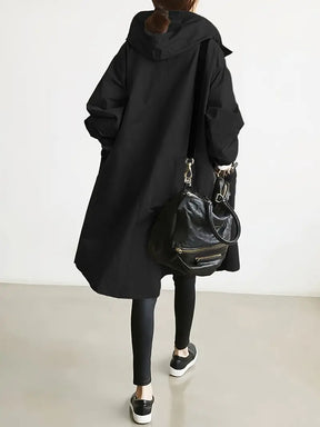 Women's Hooded Trench Coat — View 3