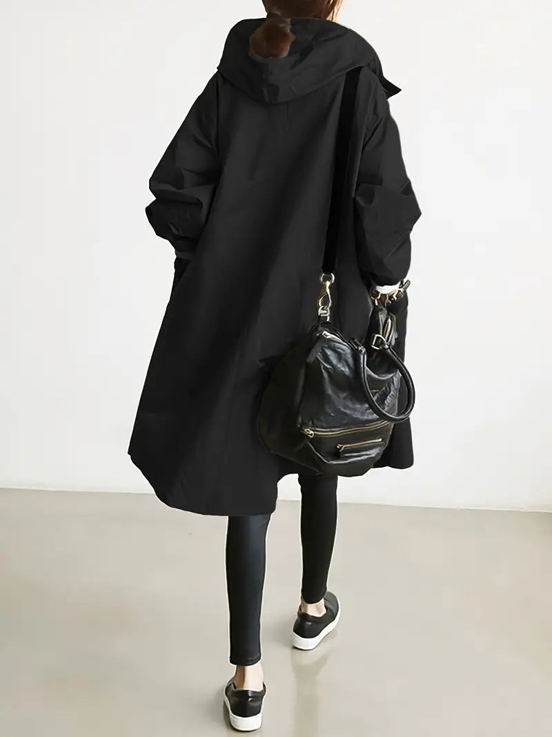 Women's Hooded Trench Coat — View 3