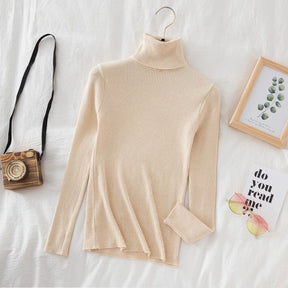 Women's Fitted Fine Knit Sweater — View 5