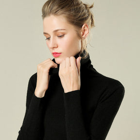 Women's Fitted Turtleneck Sweater — View 5