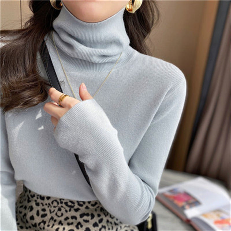 Women's Fitted Mock Neck Sweater — View 2