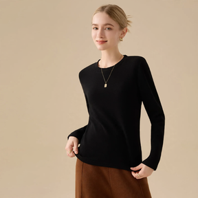 Women's Long Sleeve Crewneck Winter Top — View 4