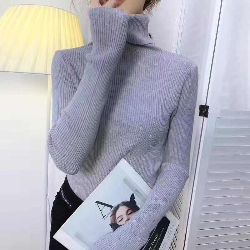 Women's Fitted Turtleneck Sweater — View 8