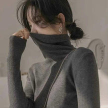 Women's Fitted Turtleneck Sweater — View 11