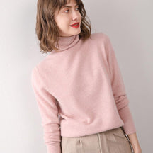 Women's Wool Mock Neck Sweater — View 8