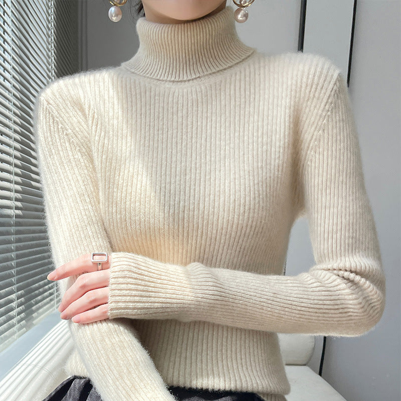 Women's Fitted Turtleneck Sweater — View 1