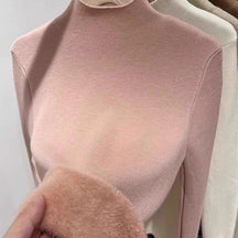 Women's Mock Neck Sweater — View 4
