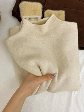 Women's Mock Neck Sweater — View 7