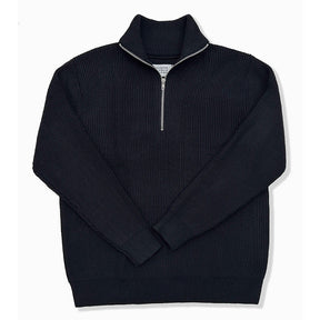 Women's Wool Blend Half Zip Sweater — View 1